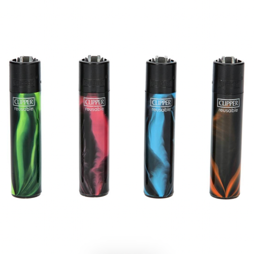 Lot 4 Briquets Clipper Classic Rechargeables - Modèle HYPNOTIC 2 - Neufs