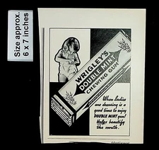 1937 Wrigley's Double Mint Chewing Gum Ladies Dressing Vintage Print Ad 32014