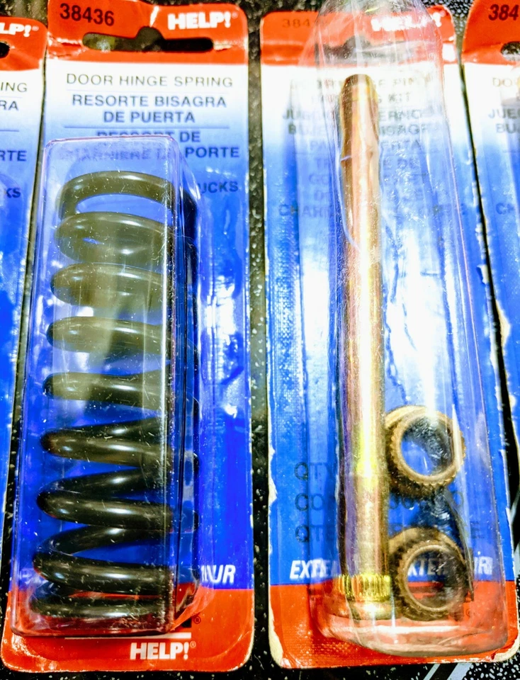 NEW Dorman HELP! #38419; #38436 Front Door Hinge Pins & Springs (Set of 6) NIB! - Image 2 of 3