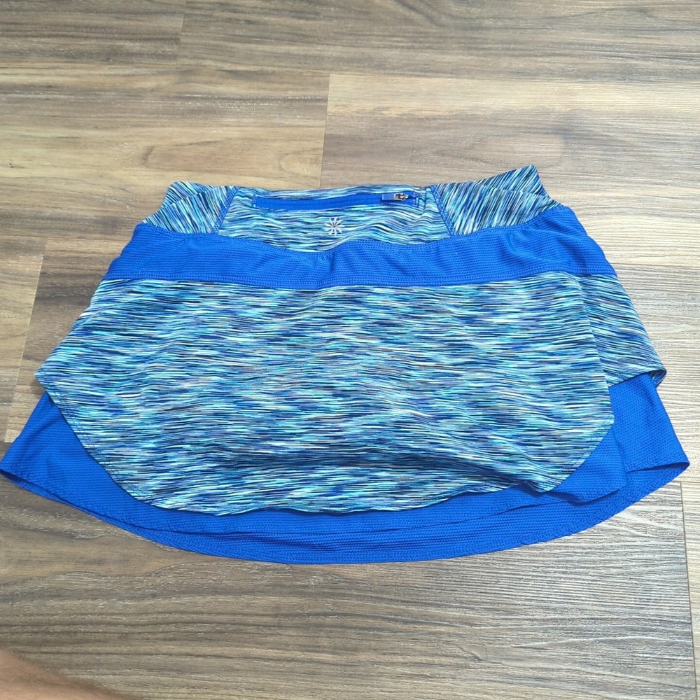 Athleta EUC Blue Multicolor Tennis Skirt Womens XS