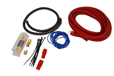 0 Gauge Amplfier Power Kit for Amp Install Wiring Red 1/0 Ga Cables 2500W