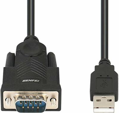 USB to Serial Adapter USB to RS-232 Male (9-pin) DB9 Serial Cable Durable New