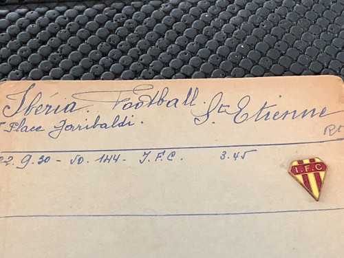 BOUTONNIERE FOOTBALL SOCCER ASSE SAINT ETIENNE IBERIA 1930 RARE - Picture 2 of 2