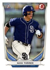 2014 Bowman Draft 1st #DP112 Nick Torres - FREE SHIPPING!