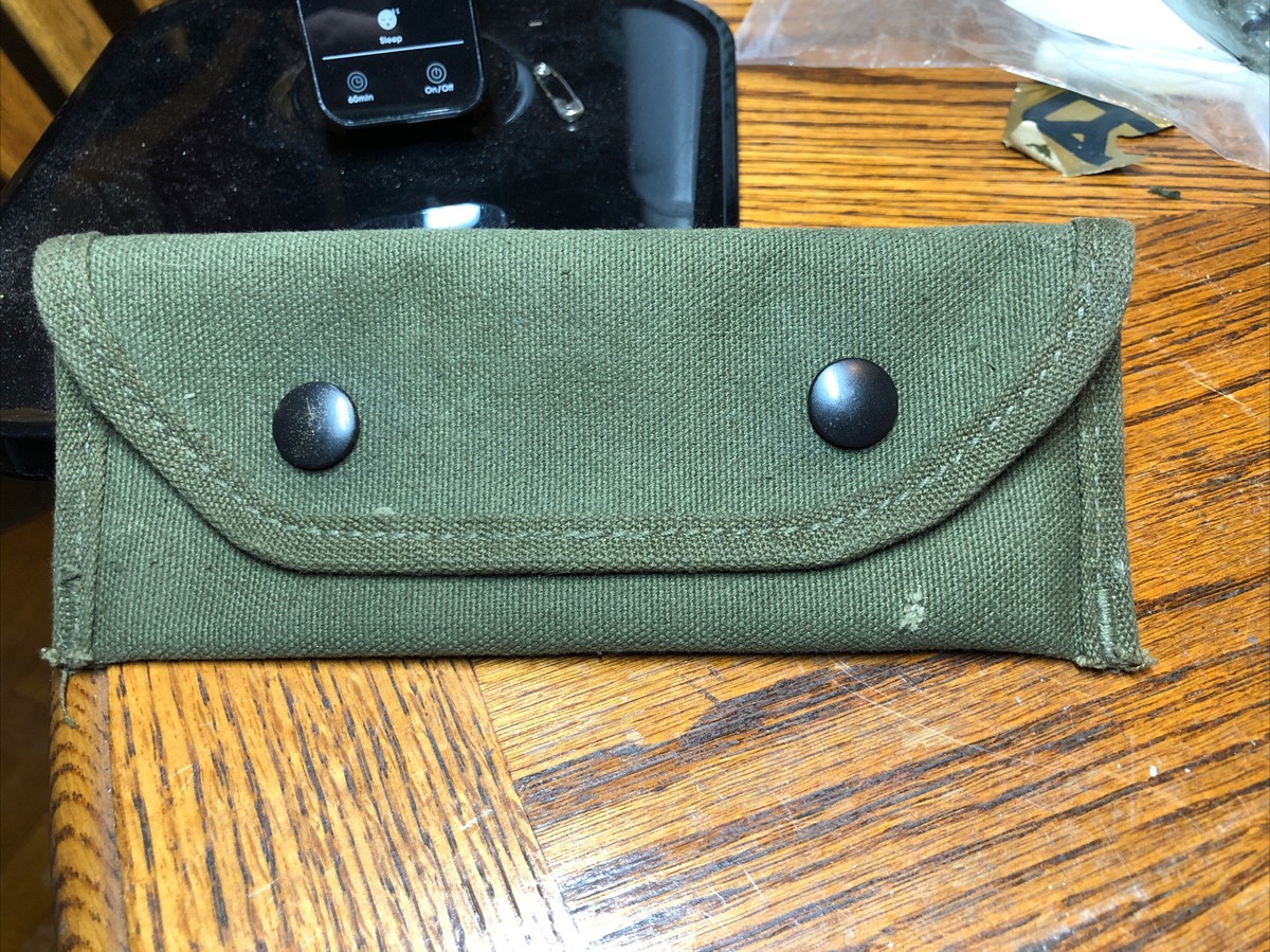 第二次大戦中　実物　U.S. 1944年製 3ポケットポーチ 第二次大戦中 実物 U.S. 1944年製 3ポケットポーチ - メルカリ