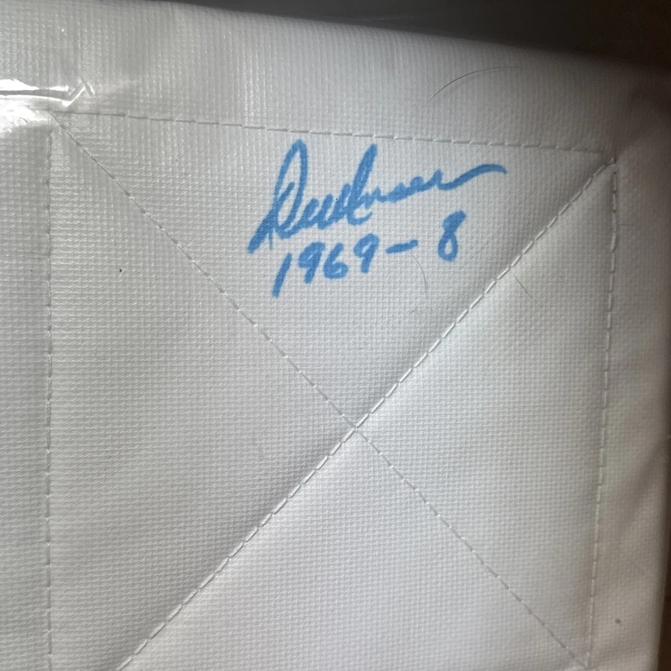 MLB Multi-signed Base Musial Moon Bowa Yount Unser Duncan Triples Stats- JSA - Image 3 of 4