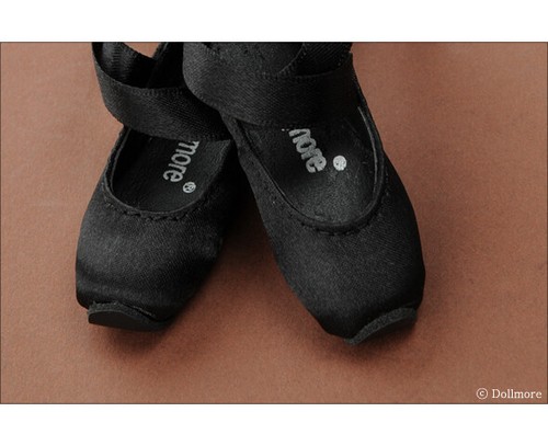 Dollmore 1/4 scale MSD ballerina Ballet Kid Doll Size - Chaco Toe Shoes (Black) - Picture 5 of 7
