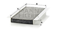 Mann-Filter CUK 3337 Filter, Innenraumluft FÜR Cadillac Fiat Holden Opel Saab VA