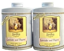 2 yardley english lavender  thyme perfumed talc 7oz ea scuffed bottle