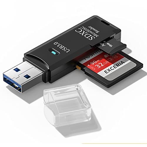 Lettore di schede SD USB 3.0 per PC scheda micro SD a USB adattatore per fotocamera memoria C - Foto 6 di 8