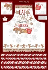 Baking Up Joy By Wilmington Prints - Red Apron Panel  #27703-321