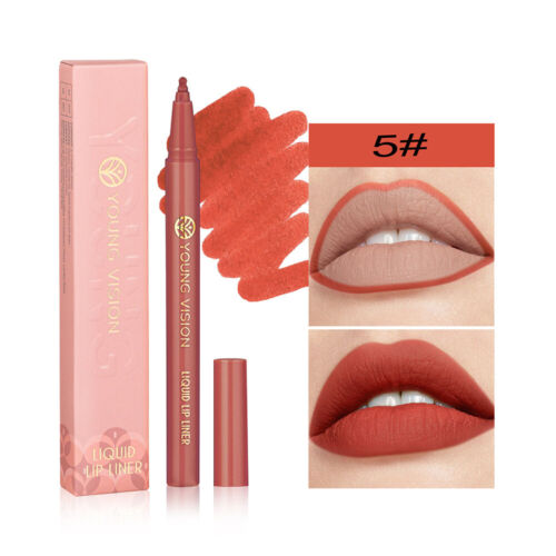 12 colores de labios mate Lig Lig Contour Penon lápiz de maquillaje duradero K - Imagen 17 de 36