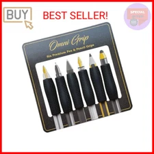 Chrome Cherry Omni Grip 6 Pack with Pen and Pencil Comfort Grips