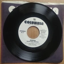 GOWAN Moonlight Desires DJ PROMO 45 7" NEW WAVE POP ROCK Record Vinyl