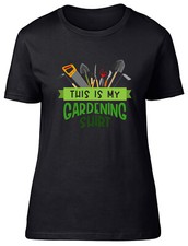 This Is My Gardening Shirt Tools Fitted Womens Ladies T Shirt