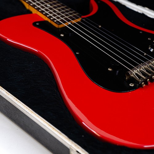 1981 Fender Bullet S-1 Standard Red w/ Integrated Pickguard/Bridge, OHSC - Picture 5 of 18
