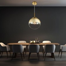 Plafonnier - E27 - 3 têtes - Métal rouge - Vintage/Moderne - Maison