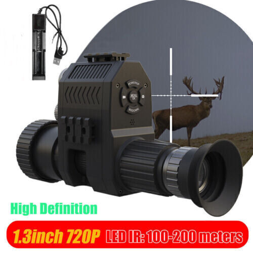 IR 850nm Laser Night Vision Sight Scope Telescope 720P Hunting Camera Adjustable