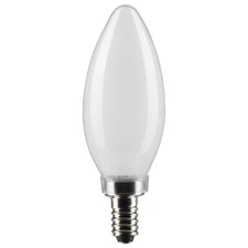 Satco S21278 - 5.5 Watt B11 LED E12 Frost Bulbs - 2700K (2, 6 or 24 Pack)