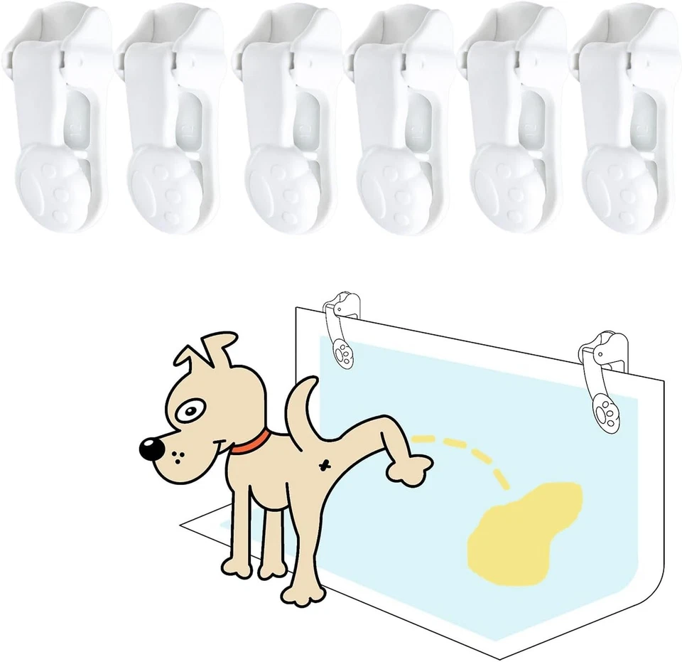 6-Pack Dog Pee Pad Holder with Walls - Secure Indoor Potty Training Solution - Image 3 of 4