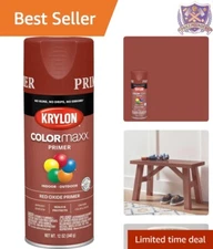 Fast-Drying Red Oxide Spray Primer - 12 oz Coverage for All Surfaces