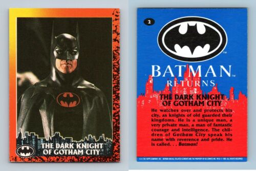 The Dark Knight Of Gotham City #2 Batman Returns 1992 Topps Trading Card - Picture 1 of 1