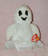Original Ty Beanie Baby SHEETS Geist mit Tag Vitrinenst&uuml;ck Halloween