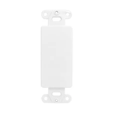 ChaosssCo Decorative Keystone Keystone Insert, 0 Blank Port, White (1-2pk)