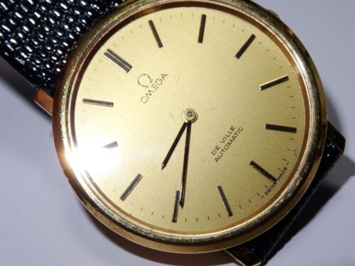 Large 36mm 70s Omega De Ville Gold Plated 151.0039 Cal. 711 24J Automatic  Watch