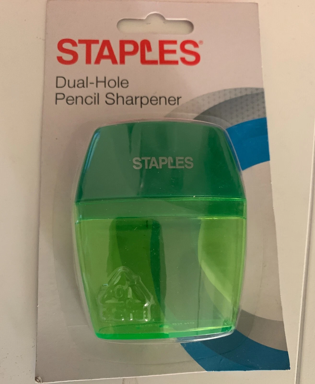 Staples sharpener green