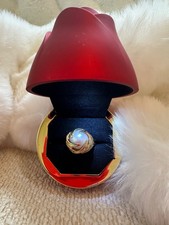 Vintage 10K Hallmark “EW” Mabe Pearl Ring Women
