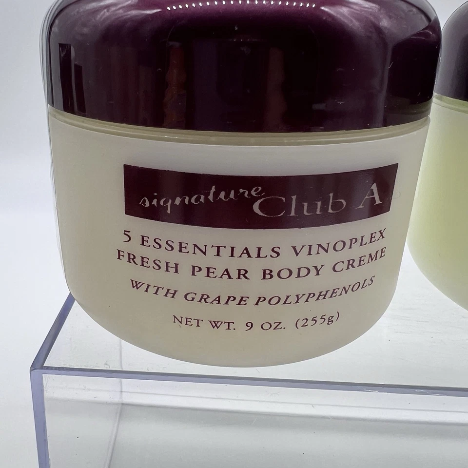 Signature Club A 5 Essentials Vinoplex Fresh Pear Body Crème+Fresh Pear Cleanser - Image 2 of 4