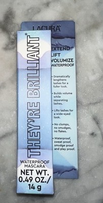 LACURA THEY RE BRILLIANT WATERPROOF EXTEND LIFT VOLUMIZE BLACK MASCARA 