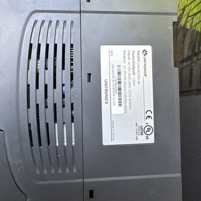 Unitronics UMI-0004BE-B1 Inverter 240V 1PH 0.4KW AC Variable Frequency DAMAGED