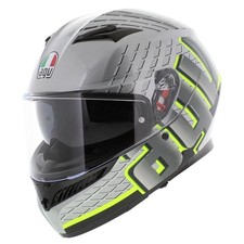 AGV K3 Casco Fortify Gris Negro Amarillo Fluo - Talla XXL