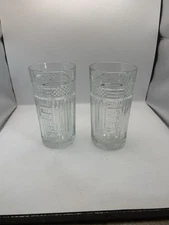 Vintage Libbey Radiant Tumbler Glasses 15 oz Iced Tea Glasses Set of 2
