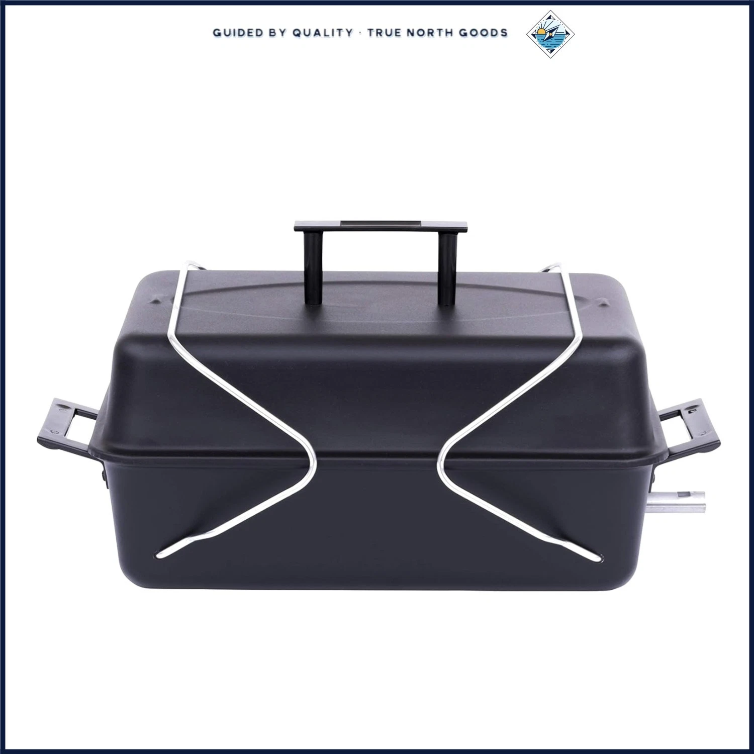 Tabletop Gas Grill with Stainless Steel Frame and Alloy Steel Handles