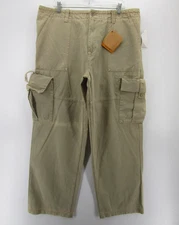 Timberland Pants Men 38X32 Beige Garment Dyed Cargo Baggy Loose Skater 90s NWT *