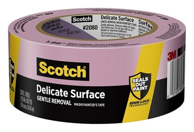 3M 79750 2080EL Scotch Painter's Tape, Super Sharp Paint Lines 1.88'' x 60 Yd