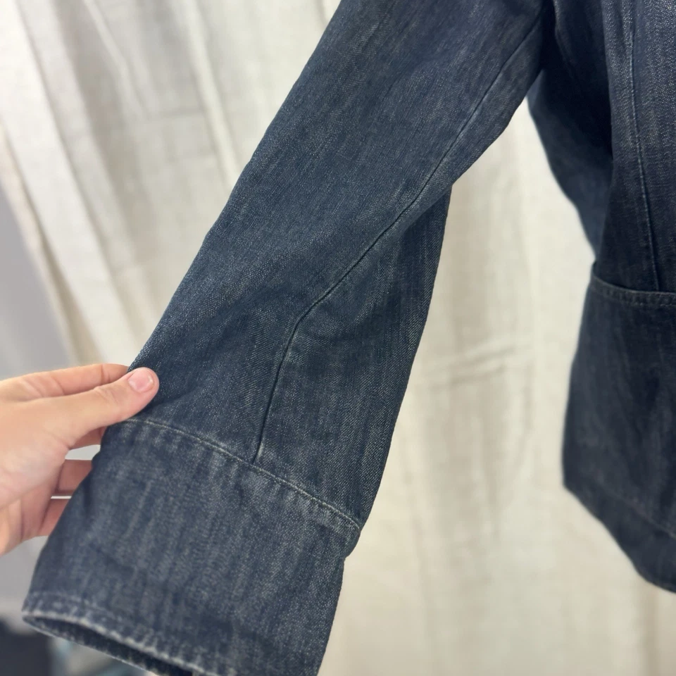 Jaqueta Converse Denim Blazer Tamanho G All Star Workwear Azul Y2K VINTAGE Streetwear - Imagem 2 de 4