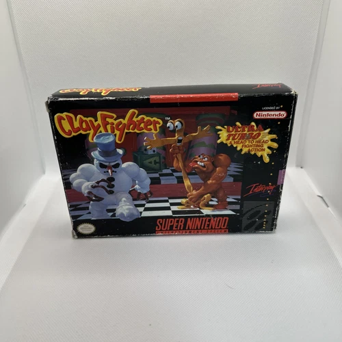Clay Fighter Authentic Super Nintendo SNES CIB