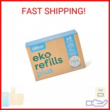 Diaper Dekor Plus Diaper Pail Refills 4 Count Unscented Exclusive End-of-Lin