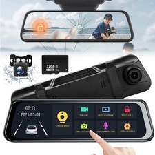 10 1080P Dual Dash Cam Car DVR Rear View Mirr...