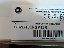 New Allen-Bradley 1732E-16CFGM12R I/O Ethernet Armor block