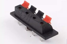 100Pcs 4pin Push Type Terminal Speaker Board Connector 64.5x17.6mm WP4-7 Solid