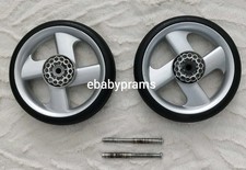 2 X Silver Cross Wayfarer Pursuit Wheels Silver Pair