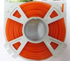 00009302339 Strimmer Line 2.4mm x 41 meters round orange fits most strimmers 0.35 per metre