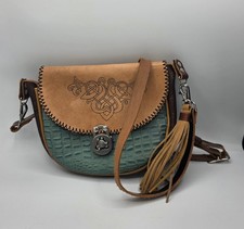 Leather Crafted Adj long Strap Crossbody Bag