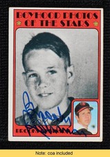 JSA Certified 1972 Topps Boyhood Photos of the Stars Brooks Robinson COA HOF 0q3