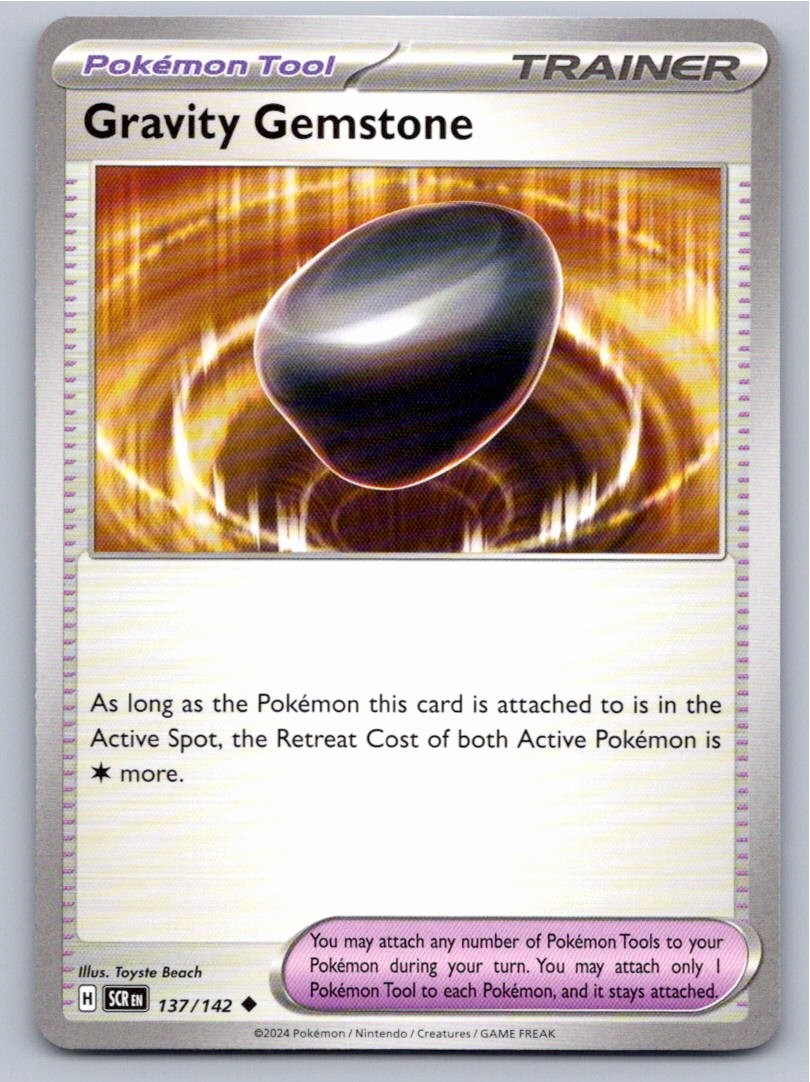 2024 POKEMON GRAVITY GEMSTONE STELLAR CROWN 137/142 UNCOMMON NM A38246 FREE S&H